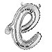 18 inch Silver Lowercase Happy Birthday Balloon Letter Ballon Wedding Balloon Birthday Party Decorations Kid Adult Name Baloon (18 inch Silver e)
