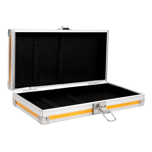 COLLBATH Aluminium Werkzeugkoffer Klein Robust Multifunktional Aufbewahrungsbox Tragbar für Kosmetik und Elektrowerkzeuge Organizer Goldfarben