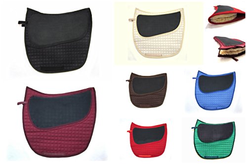 PS Pferdeartikel Valencia, Spanisch Barockes Sandwichpad, 2 Kammern - Spezial - Farbe schwarz Cover