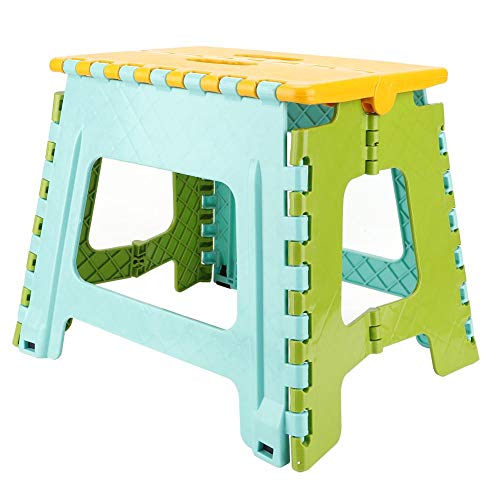 Aufee Folding Step Stool, Portable Footstool 32 * 22.5 * 30 cm Foldable Stool for Kids Use for Home Camping Outdoor(#4)