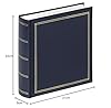 Walther Design Album Photo Bleu 200 Photos 10 x 15 cm mémo Insert Livre Simili Cuir avec gaufrage, Monza ME-138-L