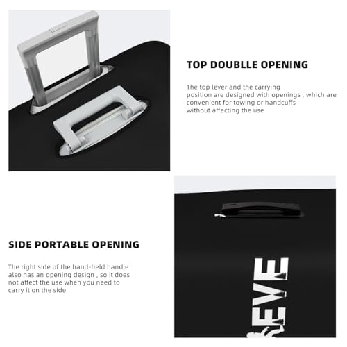 Travel Luggage Cover Believe In Bigfoot Fashion Washable Baggage Suitcase Protector Fit For Luggage Large4