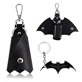 JYXNU Pack de 2 Llaveros de de Cuero PU, Organizador de Llaves Negro con Gancho...