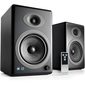 Audioengine Bookshelf Speakers – A5 Plus 150W Bluetooth Speakers for Home Theaters and Studios