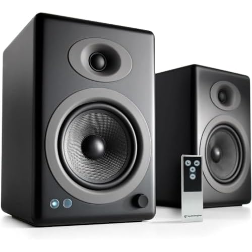 Audioengine Bookshelf Speakers – A5 Plus 150W Bluetooth Speakers for Home Theaters and Studios
