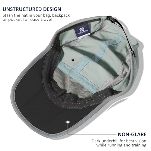 Image of GADIEMKENSD Reflective Folding Outdoor Hat Unstructured Design UPF 50+ Sun Protection Sport Hats for Womens and Mens