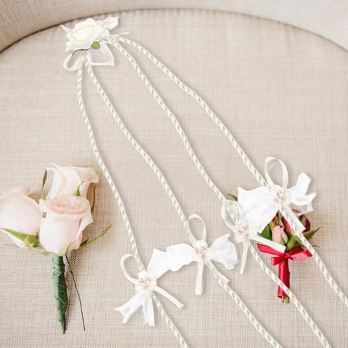 Lazo de boda estilo occidental tradicional para decoración y unión de novios 6