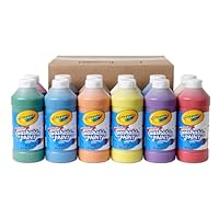 Crayola Washable Paint for Kids (12ct), Teacher Supplies, School Classroom Must Have, Bulk Paint Set, Nontoxic Kids Arts & Crafts Essentials, 16 Oz