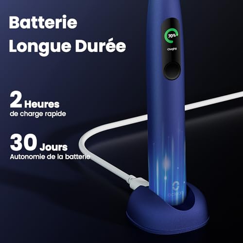 Brosse à dents électrique écran tactile intelligent Oclean X Pro avec minuteur et application