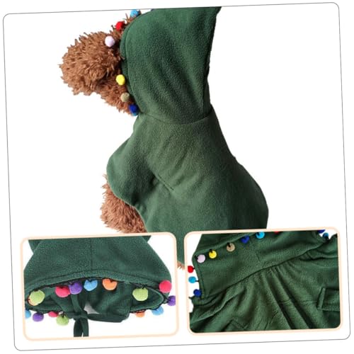 Disfraz para perro capa árbol de Navidad talla M miniatura 3