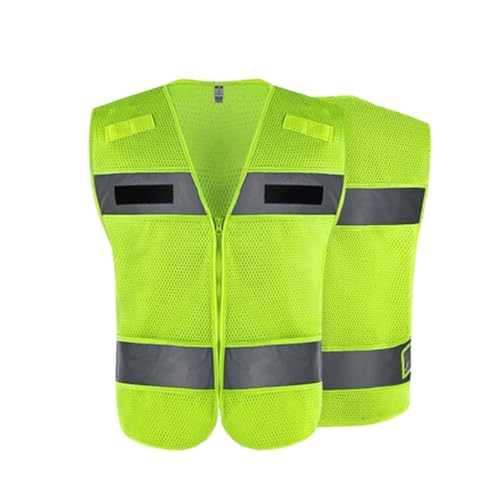 VDCVADKYE Gilet réfléchissant haute visibilité, Gilet de sécurité réfléchissant for le cyclisme et le jogging de nuit(Green_XXL)