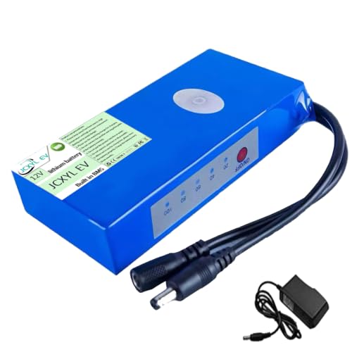 JCXYL EV DC 12V 5000mAh 9000mAh 12000mAh 18000mAh 21000mAh �|���}�[���`�E���d�r�p�b�N�i�[�d��ƃC���W�P�[�^�[���C�g�t���A�|�[�^�u���d���f�o�C�X�p�j