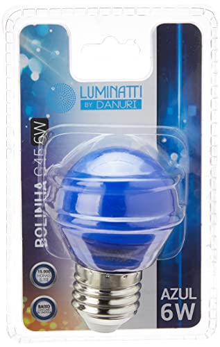 LUMINATTI BY DANURI Bolinha Color Lâmpada Led, Azul, 6 W, 127 - 220 V