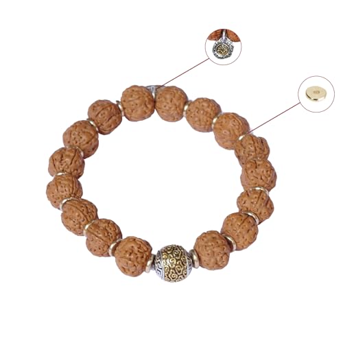 Authentic Handmade Rudraksha Bracelet 5Mukhi is Suitable for Meditation Yoga and Chanting- Gift Pack2