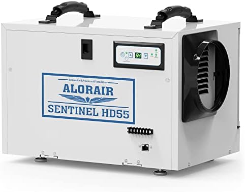 ALORAIR Basement/Crawl Space Dehumidifiers Removal 120 PPD (Saturation), 55 Pint Commercial Dehumidifier, cETL Listed, 5 Years Warranty, Auto Defrosting, Optional Remote Monitoring