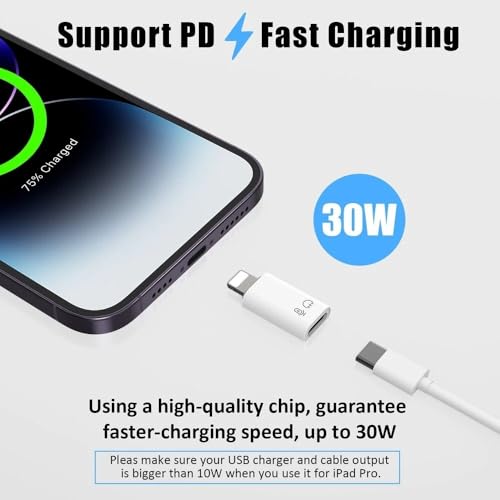 Image of ETZIN Type C to Lighting Adapter with 10W Quick Charging, 5Gbps Data Transfer, OTG Support, Audio Function, Durable Aluminium Alloy Design, Compatible with Phone 5-14, EPL-1603CC.