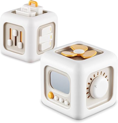 VORENUS Cubo de actividades 6 en 1 Montessori | Juguete sensorial...