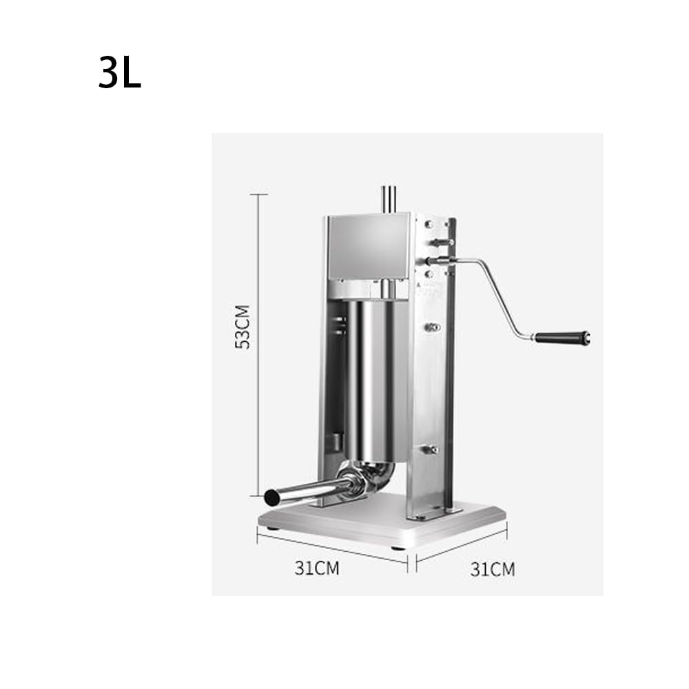 Amazon｜手動ソーセージ充填機、3L/5L/7Lソーセージスタッファー