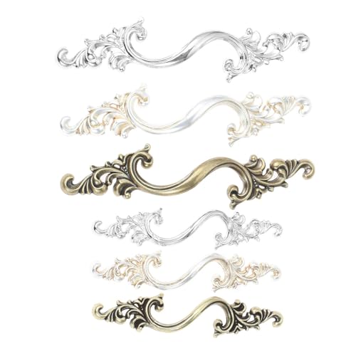 5 tiradores sencillos de 64mm en plata para muebles y cajones con tornillos 3