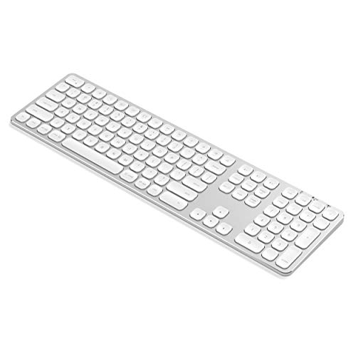 SATECHI Tastiera Bluetooth in Alluminio con Tastierino Numerico - Compatibile con iMac PRO/iMac, 2018 Mac Mini, 2019 MacBook PRO, 2018 MacBook Air, 2019 iPad/2018 iPad PRO (USA, Grigio siderale)