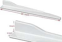 Vista 6 de Q1-TECH, 5 piezas de borde delantero + falda lateral Rocker Winglet Canard difusor ala compatible con Mazda RX-8 2004-2008, alerón de barbilla