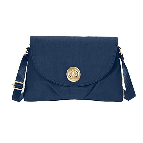 Baggallini Nassau Travel Crossbody Bag Gold Hardware, Pacific, One Size