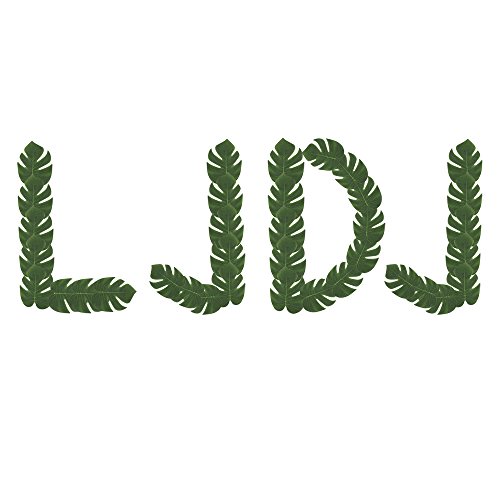 Ljdj Tropical Leaves Palm - Set Of 36 - Artificial Silk Fabric Monstera Decoration Leaf 3 Different Sizes Small Medium Large - Hawaiian Luau Jungle Beach Theme Party Supplies Table Decor Accessories #TOP6