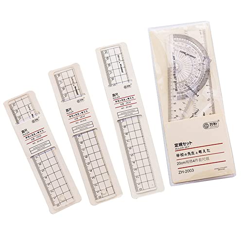 15/18/20cmプラスチック定規学生文房具測定ツール画材学校事務用品便利デザイン