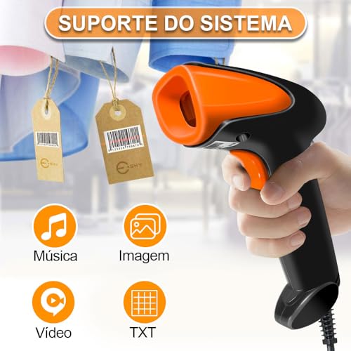 Leitor de Codigo de Barras, Leitor de Codigo de Barras Com Fio, Leitor Codigo de Barras, Leitor Códi
