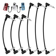 Two Sizes in One Pack – Includes 6-inch (15 cm) and 12-inch (30 cm) cables in a 6-pack set, giving you flexibility to arrange your pedalboard exactly how you want with minimal cable clutter Pure Signal Transmission – Each guitar patch cable uses In=O...