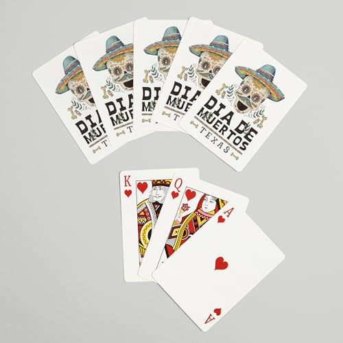 Naipes estilo Día de los Muertos, 52 cartas poker miniatura 7