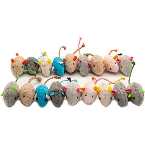 Fashion's Talk 18-Pack Plush Catnip-Filled Mice Toys Cover