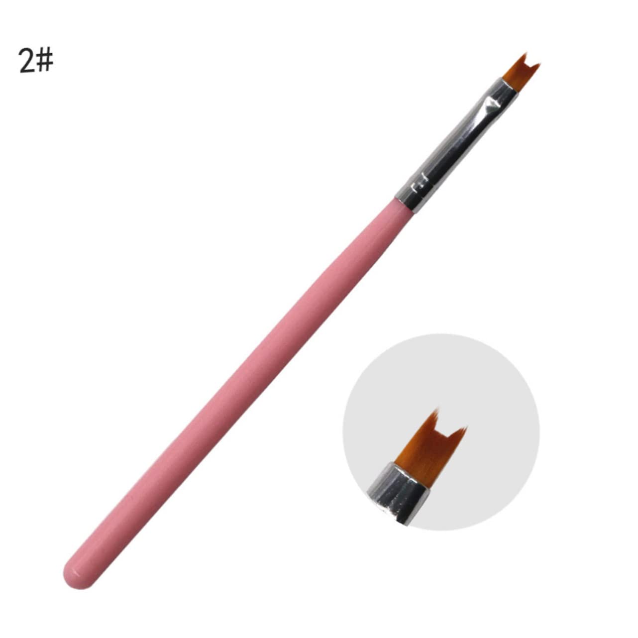 FRCOLOR 24piezas Pinceles Para Arte De Uñas Mango Herramientas De Manicura Para Uso Profesional y Doméstico Para Iniciantes y Amantes Del Nail Art