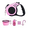 PETIMP Retractable Dog Leash Lightweight Portative 16FT Leash, with Folding Bowl,Dispenser,Rubbish Bags, for Small…