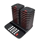 Buscapersonas De Restaurante, Sistema De Paginación De Llamadas Inalámbricas con 20 Zumbadores De Posavasos para Cafe Church Clinic Food Court, Carga Integrada, Estructura Sólida