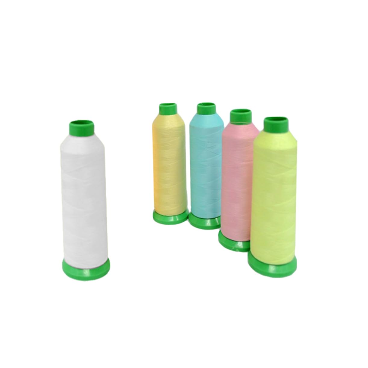 Anneome Hilo de Bordar de Poliéster Luminoso Que Brilla la Oscuridad para Coser y Punto de Cruz, Flexible y Resistente, Paquete de 5 Piezas Adecuado para Manualidades Color Aleatorio