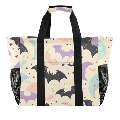 Grand sac de plage en toile imperméable avec poches pour femme voyage et piscine