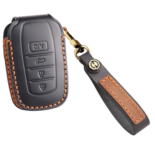 Étui clé Toyota Yaris Cross et Rav4 en cuir noir protection Kunio