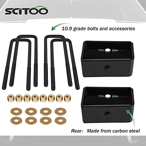 Scitoo Leveling Lift Kit 3 Inch Front + 2 Inch Rear Lift Kit Fit For Chevrolet Silverado 1500 (2007-2020) U Block For Gmc Sierra 1500 (2007-2020) #TOP3