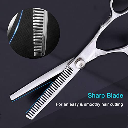 Image of Avenoir Hair Thinning Shears 6.7 Inch | Fine Adjustable Tension Screw, Includes Wipe Cloth, Stainless Steel, Durable and Sharp