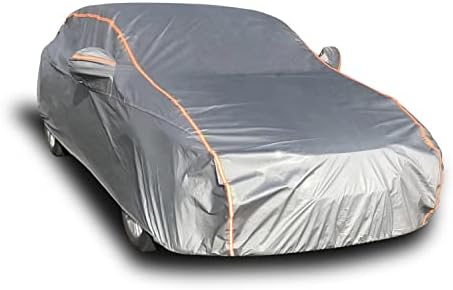 ANITANT Waterproof car Cover，carpa para carro，Small car Cover，car Covers for Automobiles All Weather Waterproof，Full Exterior Covers Rain UV Protection Inner Cotton，Fit All Sedan 178" to 186"