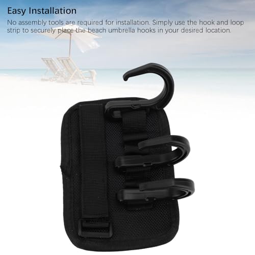 Depisuta Haken Zum Aufhängen von Strandschirmen, Schirmhaken aus ABS-Kunststoff mit 6 Abnehmbaren Haken, Halter Zum Aufhängen von Strandschirmen, Strandzubehör für Handtücher, Kamera,