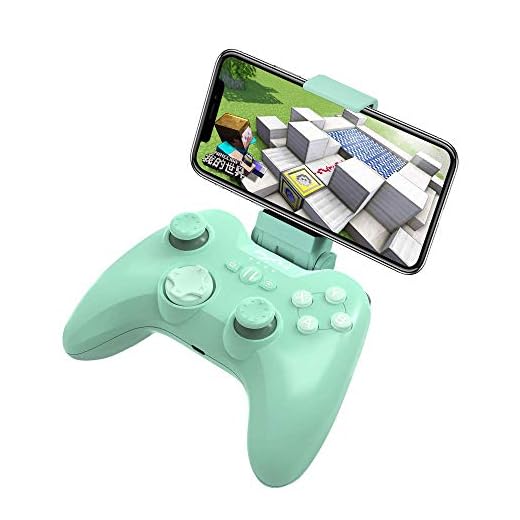 MFI Trådlös spelkontroll för iPhone / iPad / Apple TV, PXN Speedy (6603) iOS Mobile Gaming Controller Gamepad med telefonhållare & L3 + R3 Trigger (GRÖN）