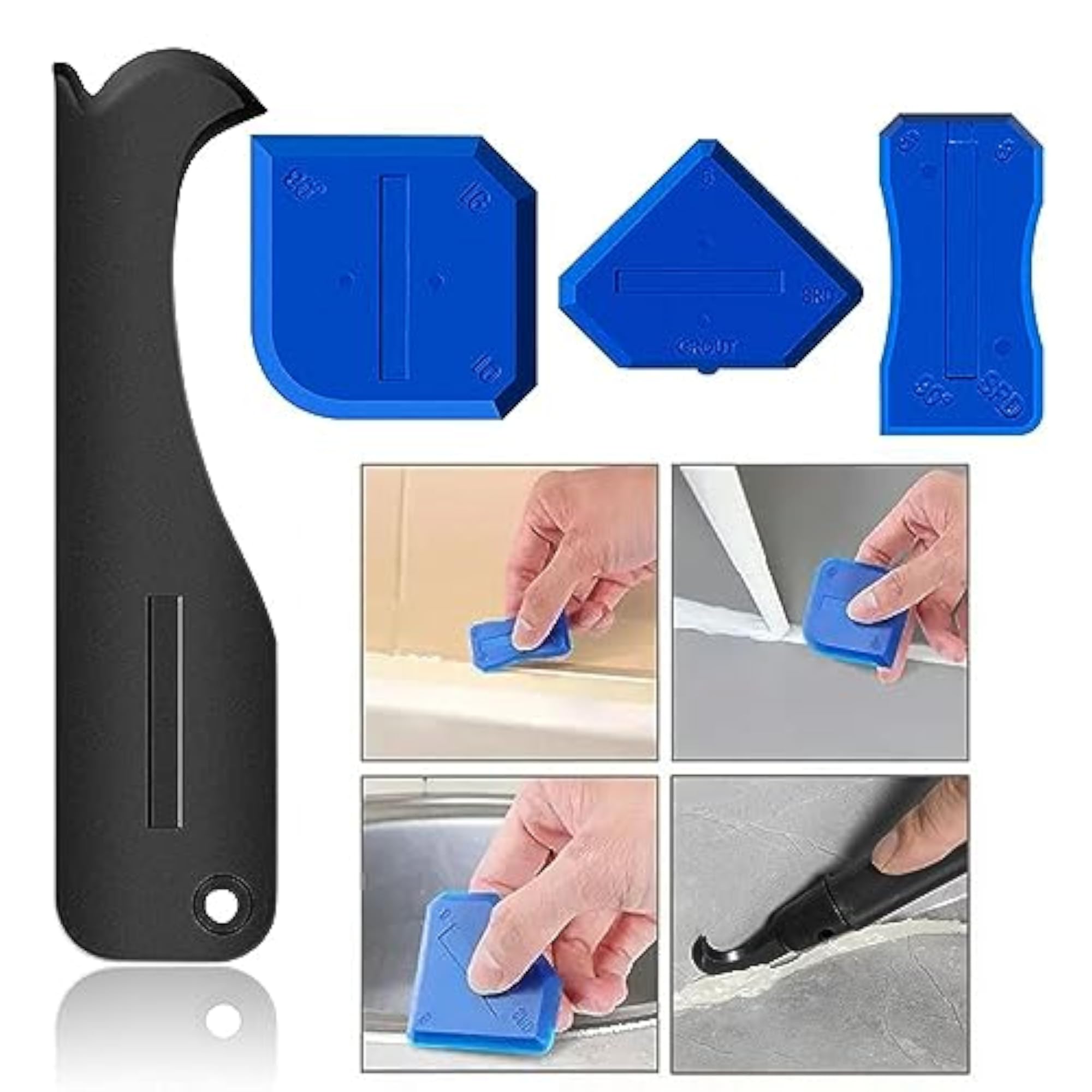 Silicone Caulking Tool, 3 in 1 Remover Kit