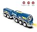 Z MAYABBO Battery Operated Locomotive Trains for Wooden Tracks, Powerful Engine Toy Train Vehicle for Railway Track, Science Fiction Train Car Series Fit All Brands Railroad (Battery Not Included)