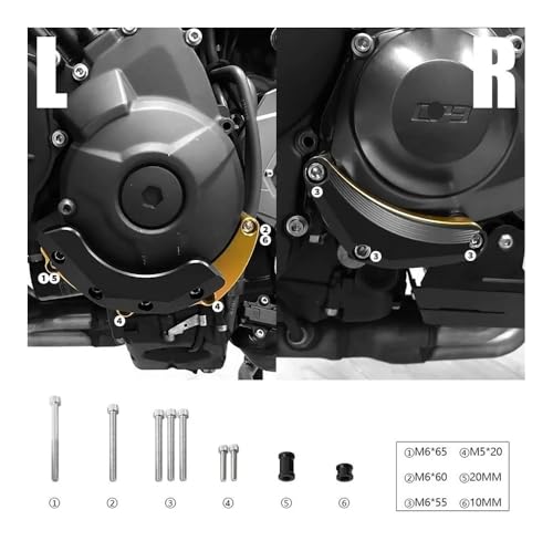Protector choques MT 09 cubierta estator FZ09 2014-2020 3