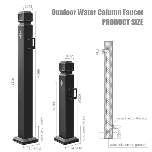 Robinet de jardin antigel vertical carré extérieur pour pelouse et ferme