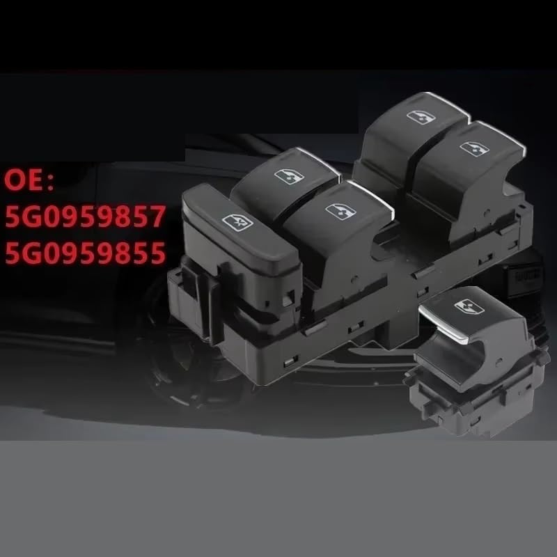 Bouton de commande de lève-vitre électrique 5G0959857 Skoda Superb 2014 commande vitre - 5