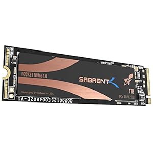 Sabrent 1TB Rocket NVMe 4.0 Gen4 PCIe M.2 Interne SSD Maximale Prestaties SSD Schijf (SB-ROCKET-NVMe4-1TB)
