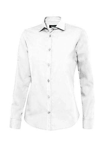 Langärmeliges Damenhemd Serie 405011, weiß, Talla - XS